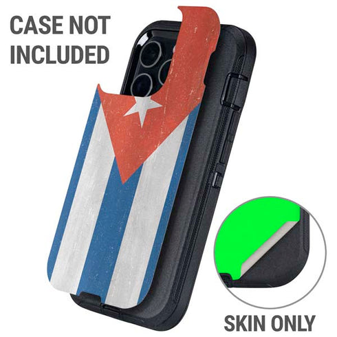 Cuban Flag Distressed Otterbox Defender iPhone Skin